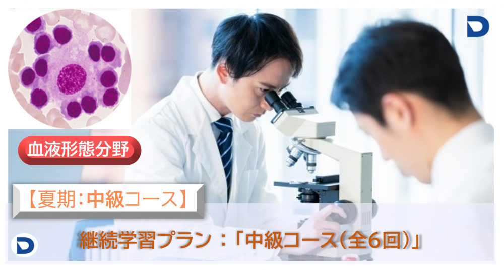 血液形態分野：中級コース【夏期】
（2025.7-9月 全6回）